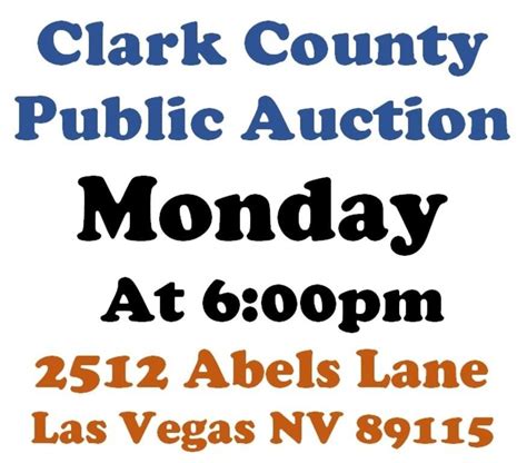 clark county public auction search